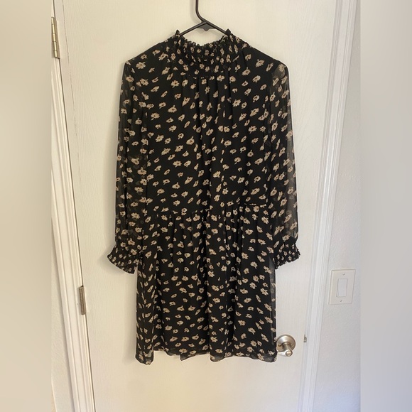 Madewell Smock Neck Mini Dress - Picture 1 of 6